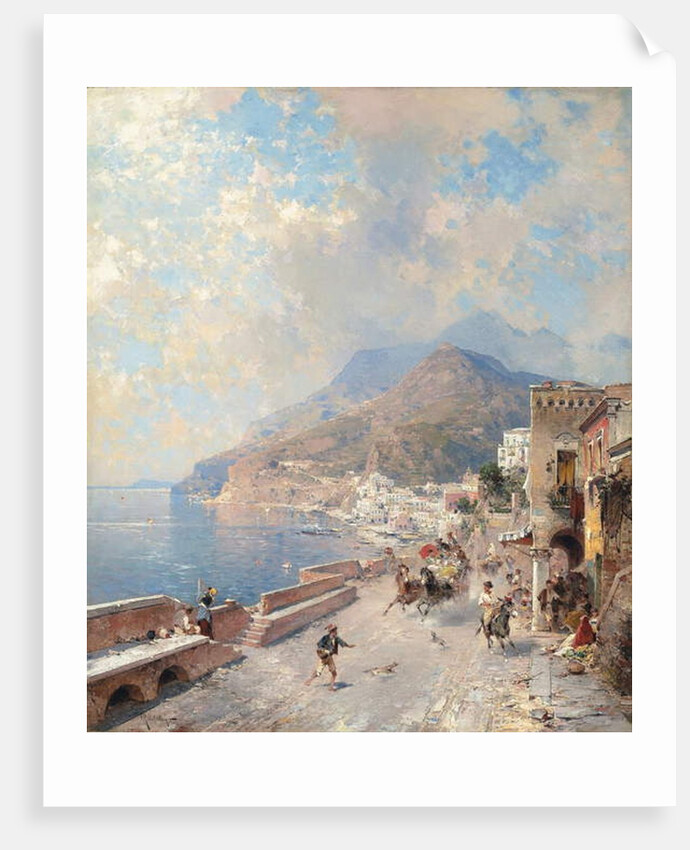 Gulf of Salerno, Amalfi, by Franz Richard Unterberger