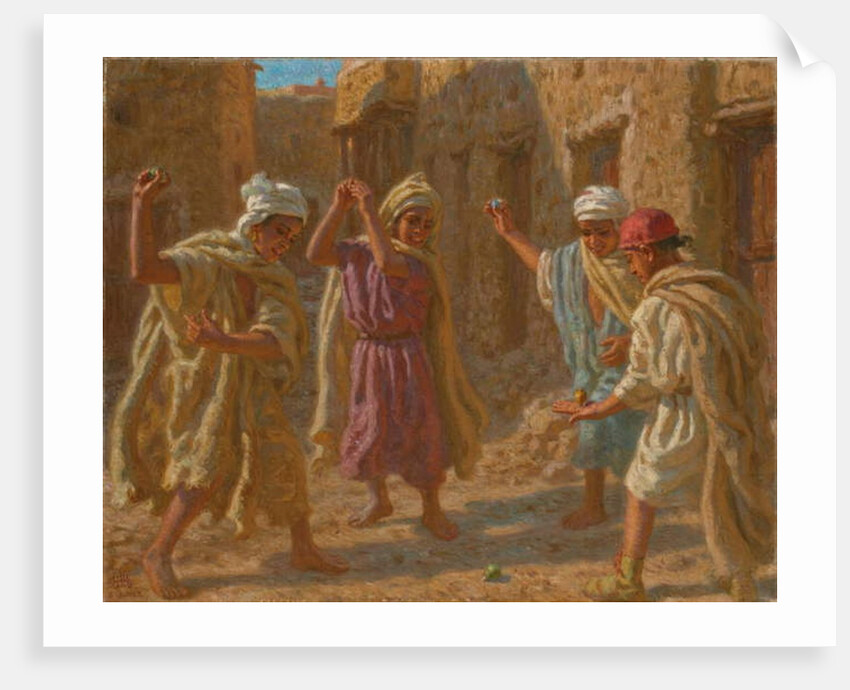 Game of Spinning Tops; Le jeu de toupies, c.1924 by Alphonse Etienne Dinet