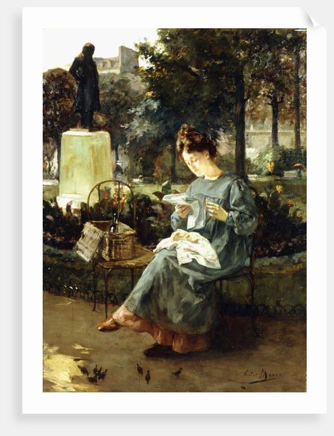 Afternoon in the Luxembourg Gardens by Victor Marec
