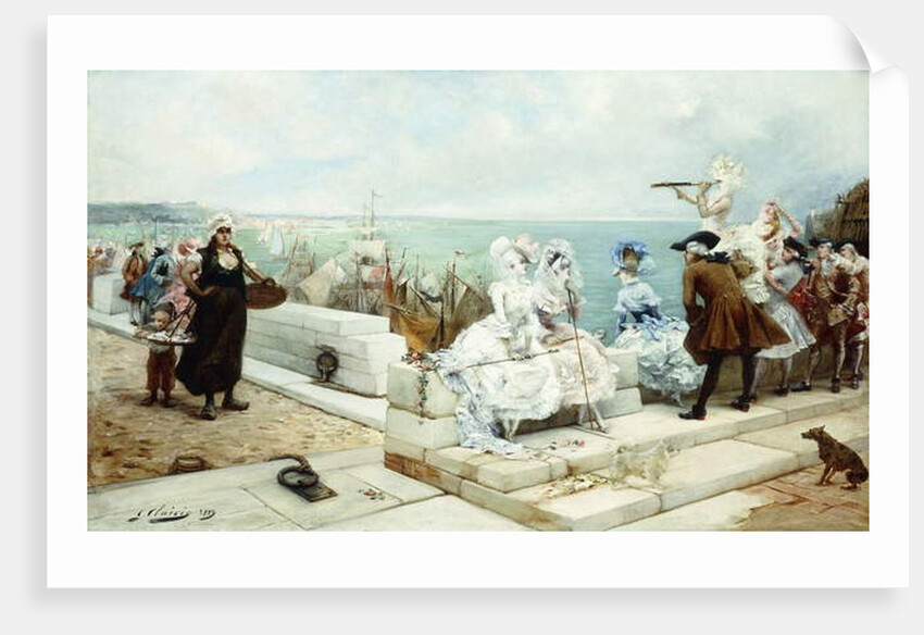 Elegant Figures Watching the Regatta, 1889 by Georges Clairin