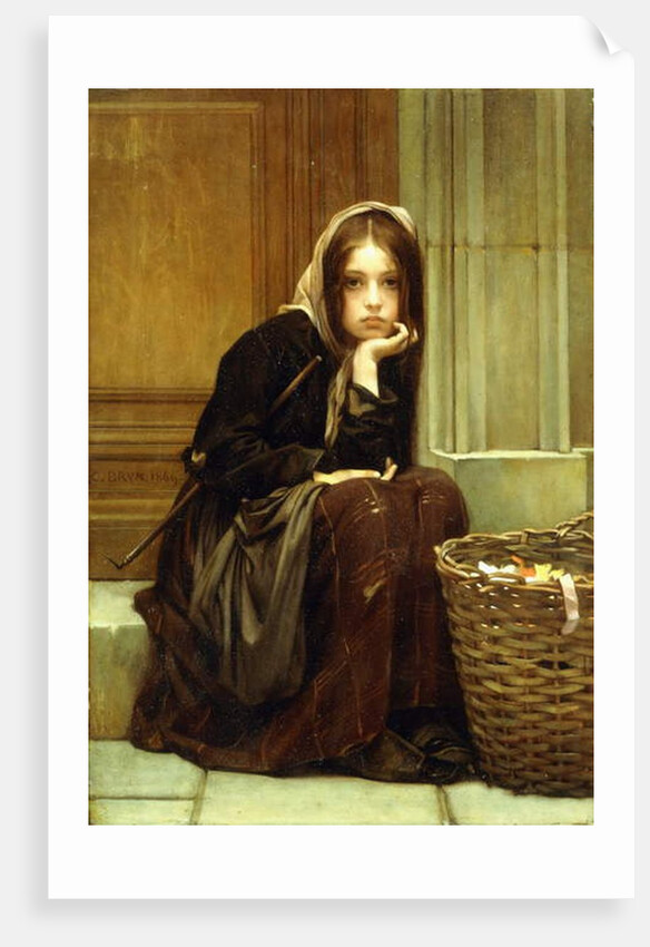 A Basket of Ribbons, 1869 by Guillaume Charles Brun