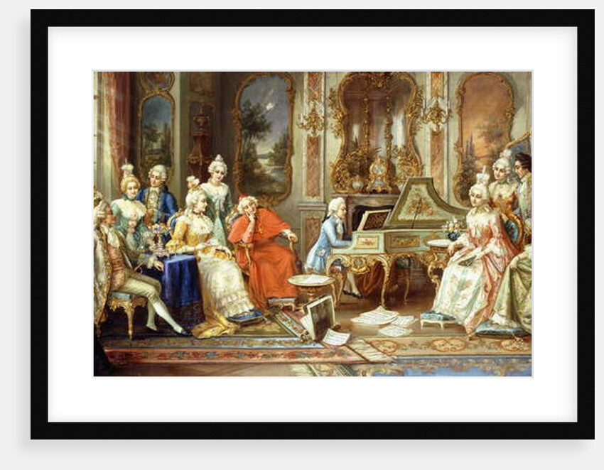 Young Mozart giving a Recital by H. Pihnnero
