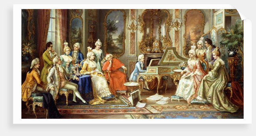 Young Mozart giving a Recital by H. Pihnnero