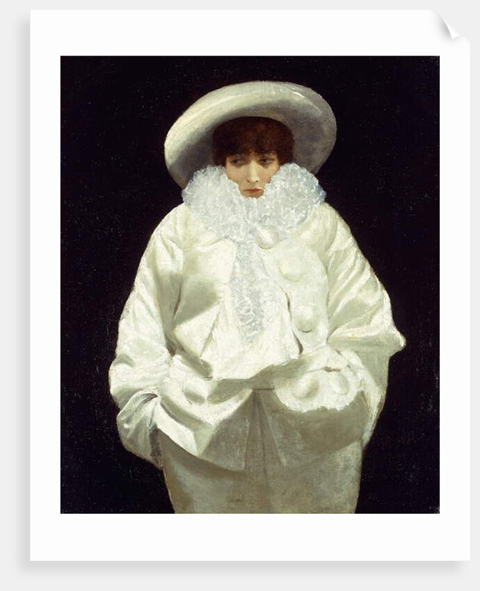 Sarah Bernhardt as Pierrot by Giuseppe or Joseph de Nittis