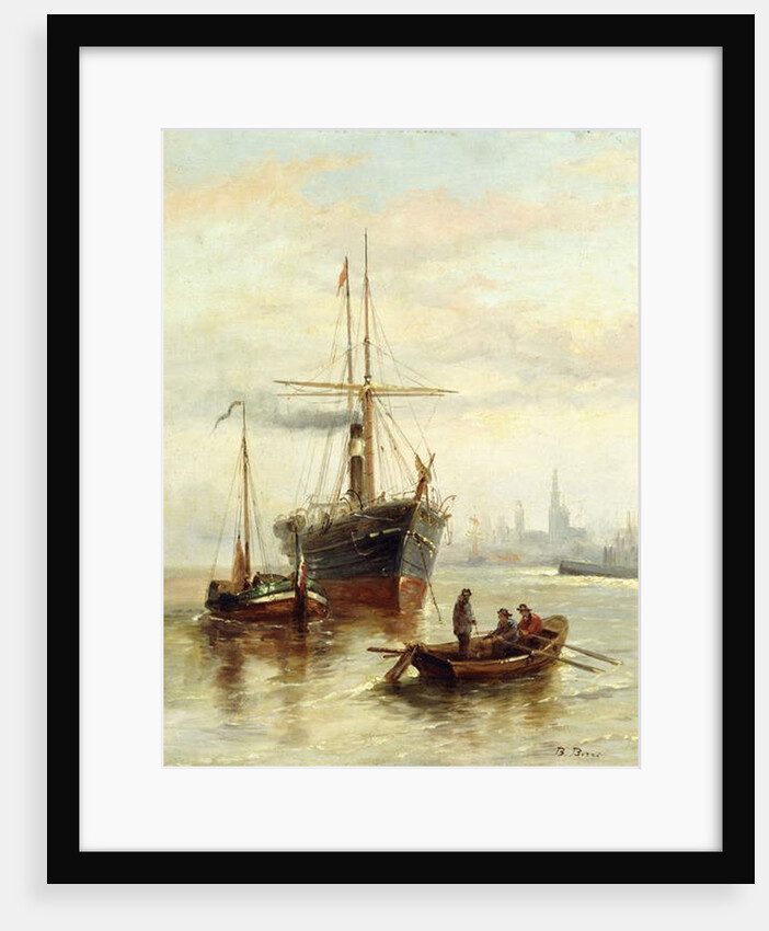 A Harbour Scene with a View of Venice by Bartolomeo Bezzi