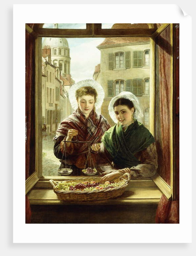 At My Window, Boulogne, 1872 by William Powell Frith