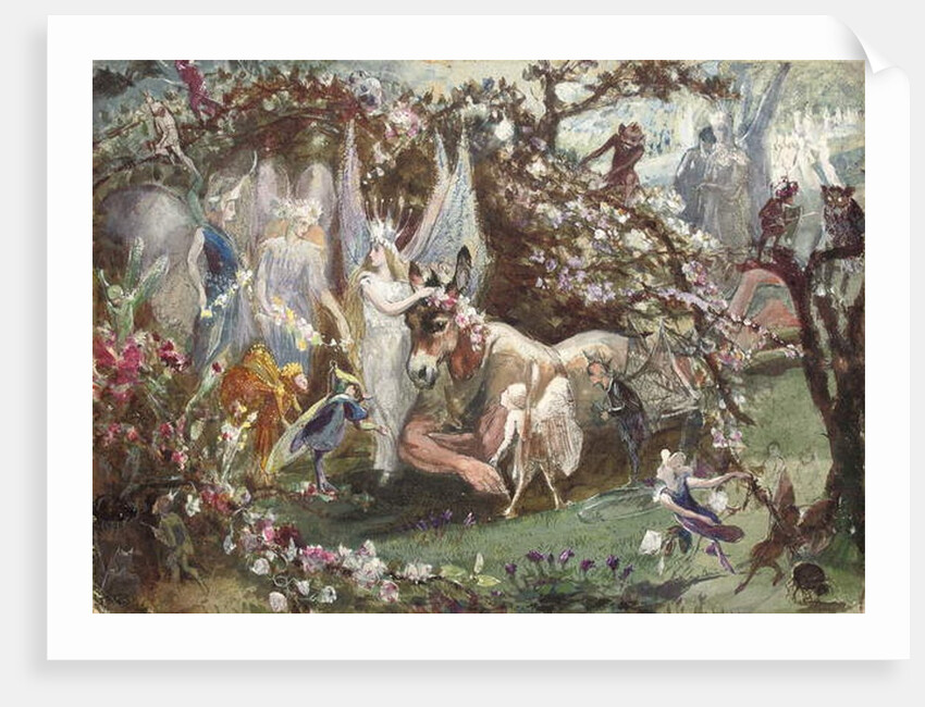 Titania and Bottom from William Shakespeare's 'A Midsummer-Night's Dream' by John Anster Fitzgerald