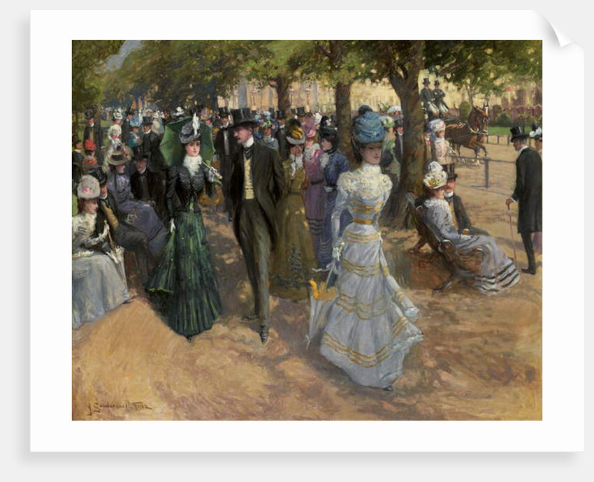 Church Parade, Hyde Park, by John Sanderson Wells