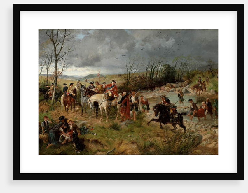 Halt of Prince Charles Edward on the Banks of the Nairne, 1878 by Richard Beavis
