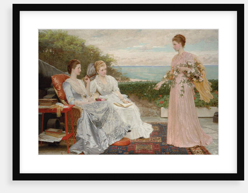 The Ramparts, Walmer Castle: Portraits of the Countess Granville, and the Ladies Victoria and Mary Leveson-Gower, 1891 by Charles Edward Perugini