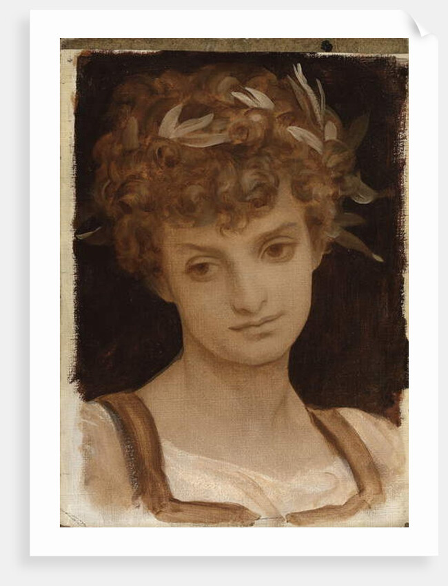 Study of a Girl's Head, by Frederic Leighton