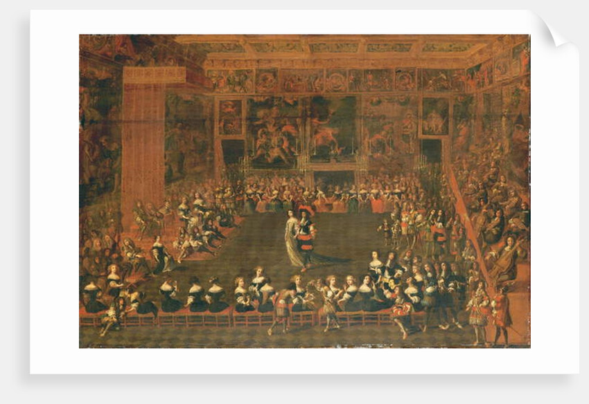 The opening of a ball in a palatial assembly room, c.1660-70 by Flemish School