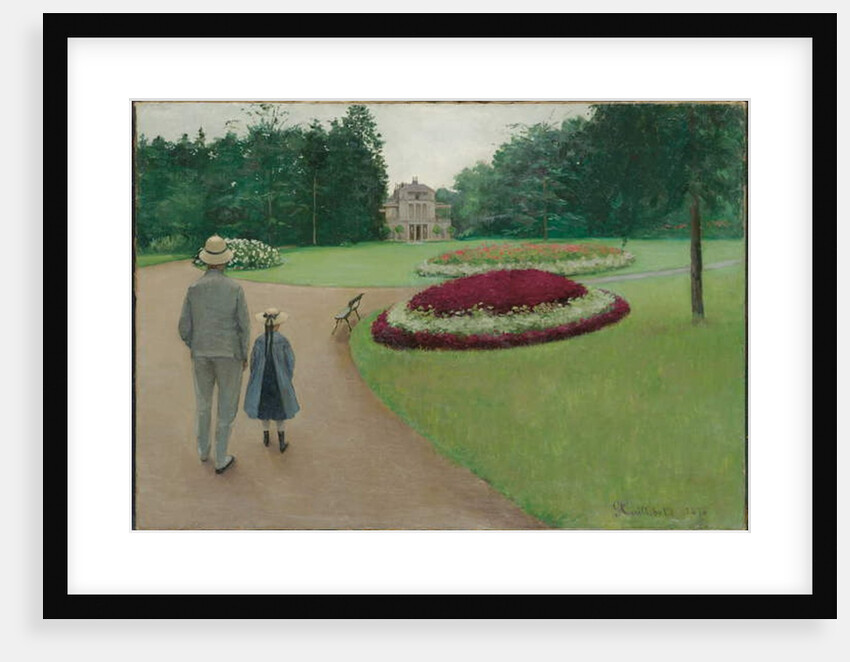 The Park of the Caillebotte Property at Yerres, 1875 by Gustave Caillebotte