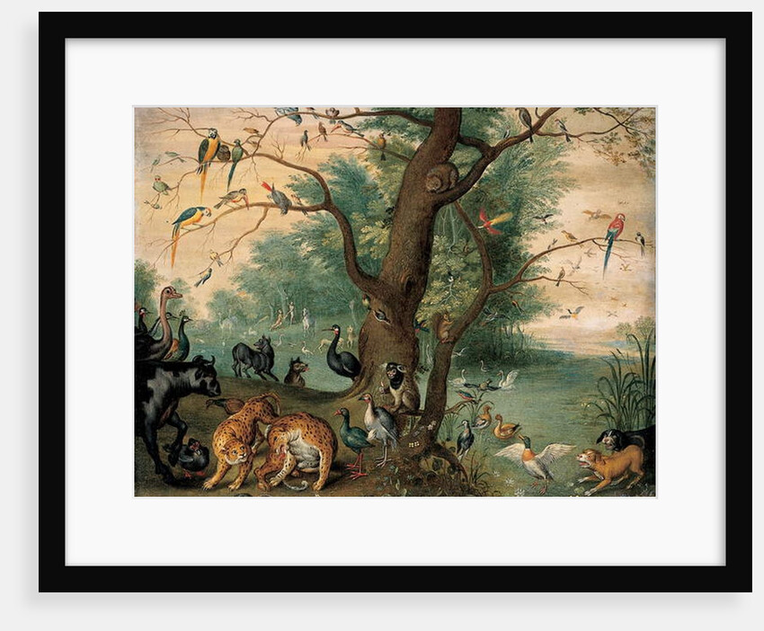 Animals and birds in the Garden of Eden by Ferdinand van Kessel