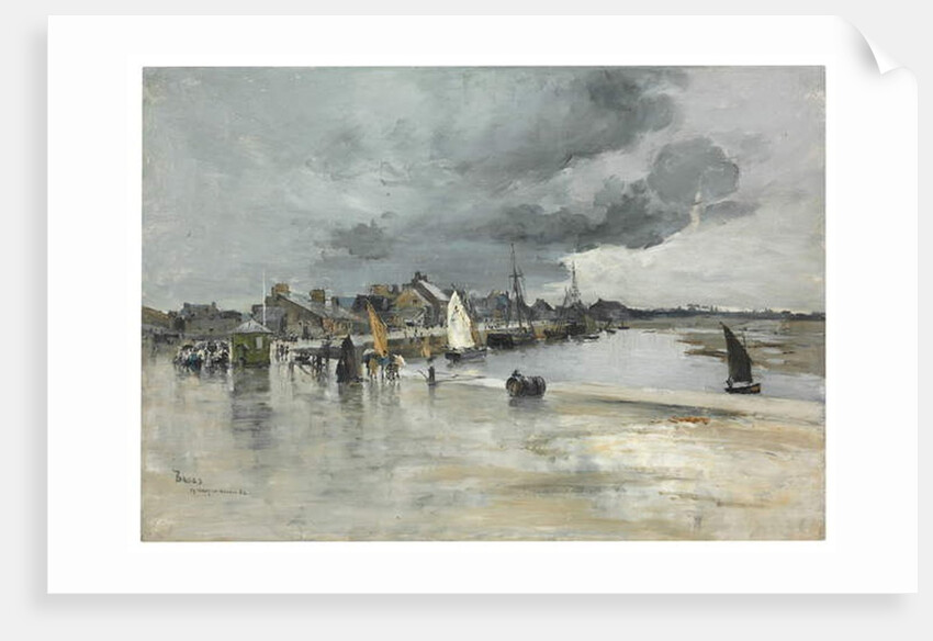 Harbour at St. Vaast, The Hague, 1882 by Frank Myers Boggs