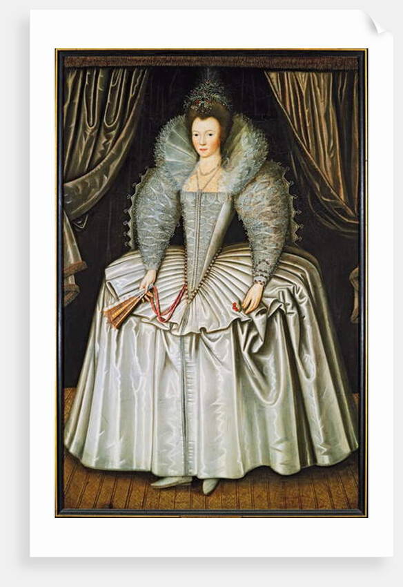 Portrait of a lady, identified as Elizabeth Howard, c.1595-1605 by School English