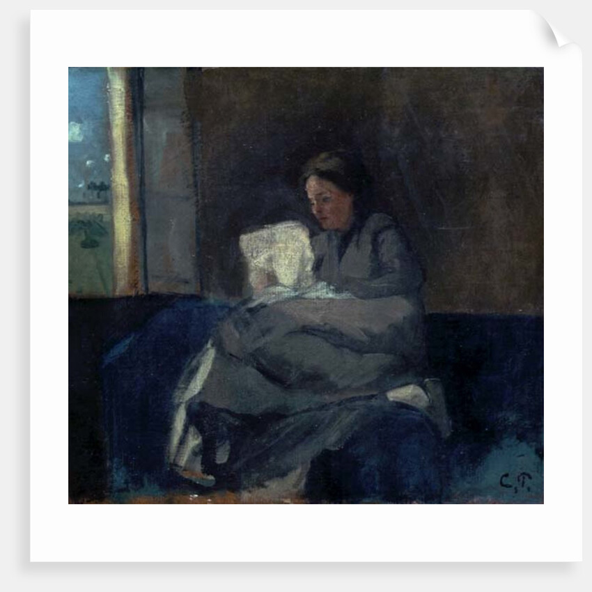 Woman Reading by Camille Pissarro