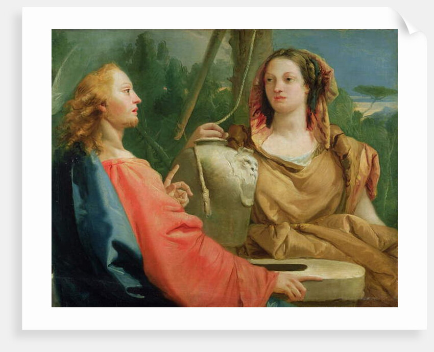 Christ and the Samaritan Woman by Giandomenico (1727-1804) Tiepolo