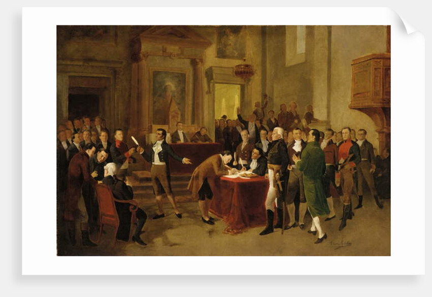 Signing of the Declaration of Independence by Arturo Michelena