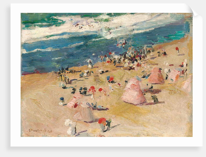 Beach at Biarritz, 1906 by Joaquin Sorolla y Bastida