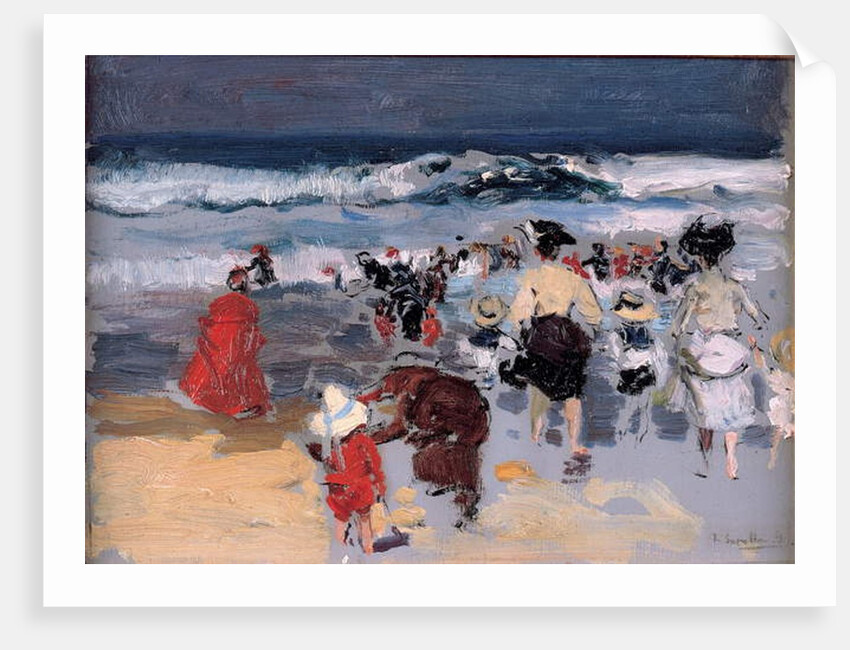 Beach at Biarritz, 1906 by Joaquin Sorolla y Bastida