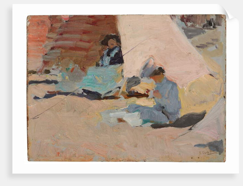 The Beach, Biarritz by Joaquin Sorolla y Bastida