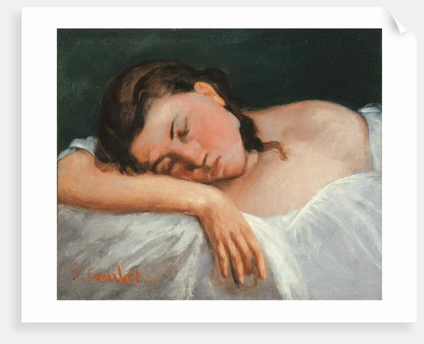 Young Girl Asleep, 1847 by Gustave Courbet