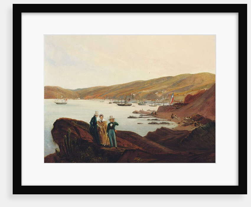 El Membrillo Beach, near Valparaiso, 1844 by Johann Moritz Rugendas