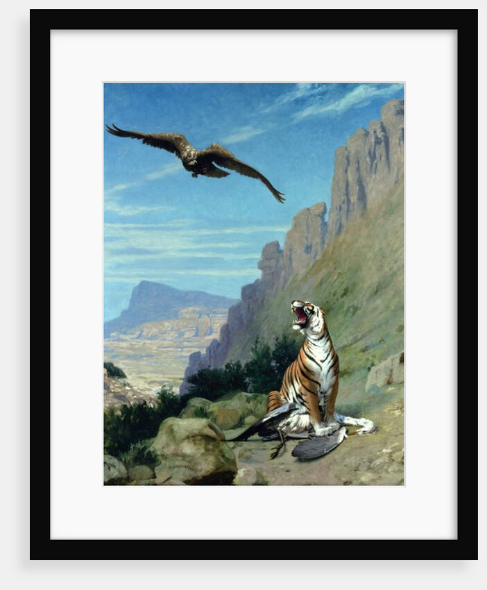 Tiger and Vulture by Jean Leon Gerome