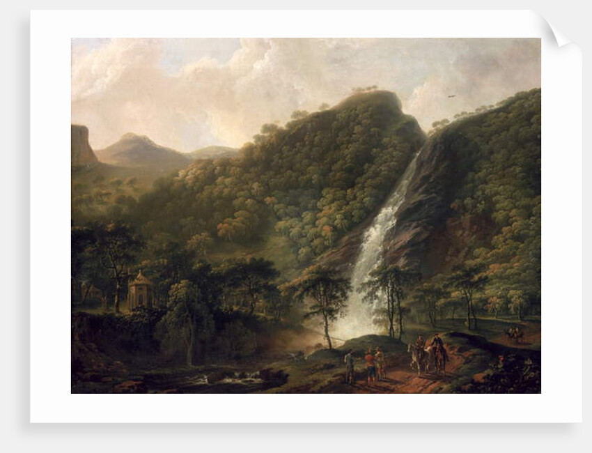 View of Powerscourt Waterfallon by George the Elder Barret