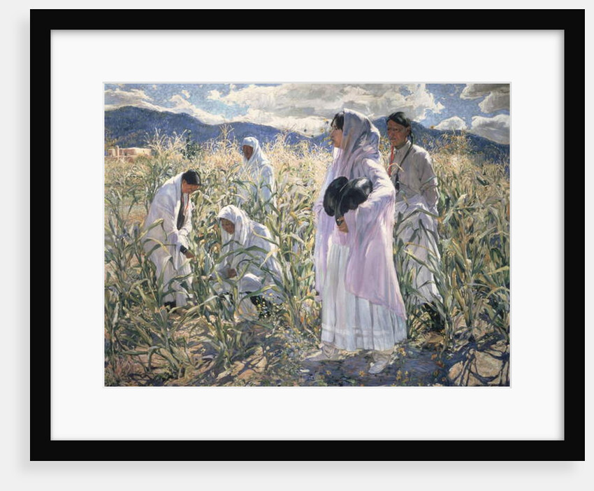 Indian corn, Taos by Walter Ufer