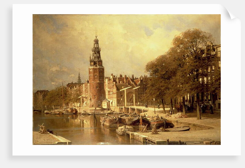 View of the Kalk Market, Amsterdam by Johannes Karel Christian Klinkenberg