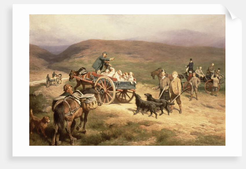 Grouse Shooting on the Glentanar Estate in Aberdeenshire, 1889 by Carl Suhrlandt