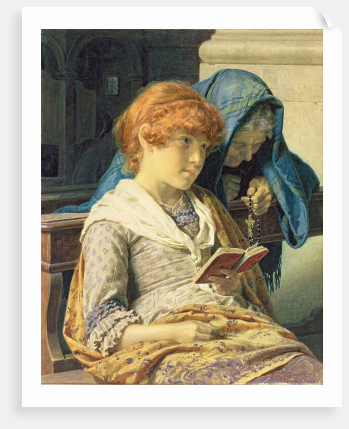 In Church, 1883 by Luigi da Rios