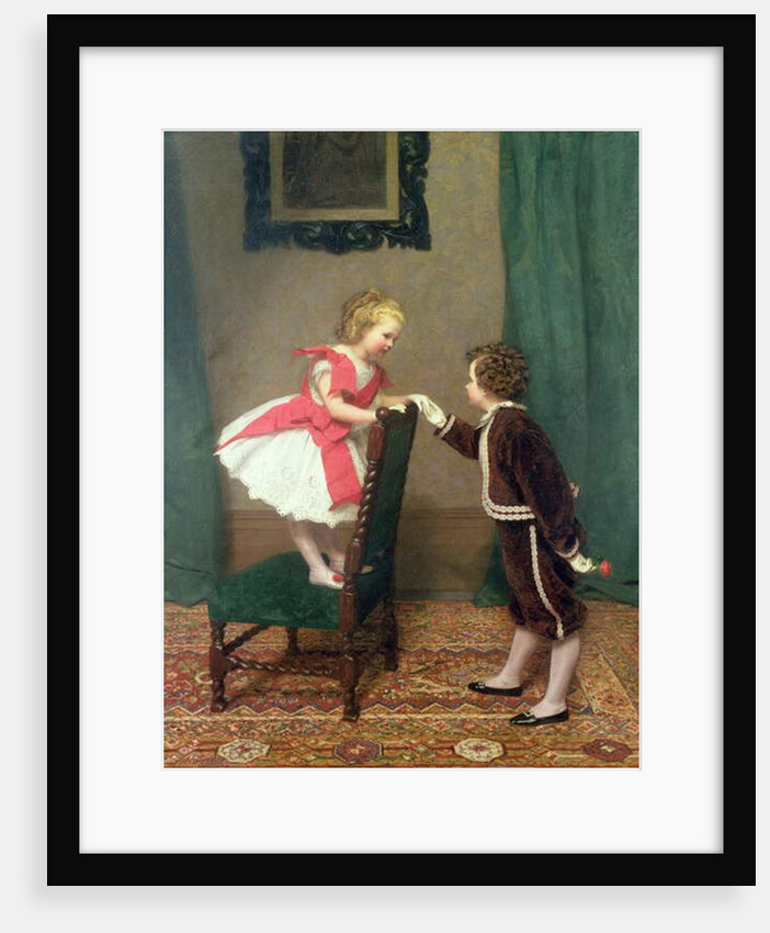 Miss Lily's First Flirtation, 1867 by James Haylar