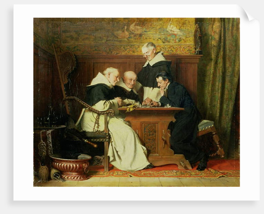 The Chess Players by Ture Nikolaus Cederstrom