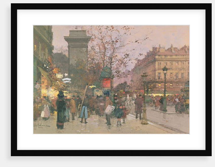 Porte Saint Denis by Eugene (1854-1941) Galien-Laloue
