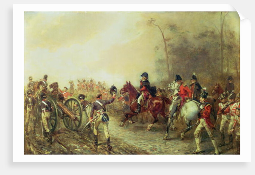 The Duke of Wellington on the Road to Quatre Bras, June 16th 1815 by Robert Alexander Hillingford