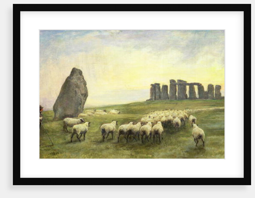 Returning Home, Stonehenge, Wiltshire, 1891 by Edgar Barclay