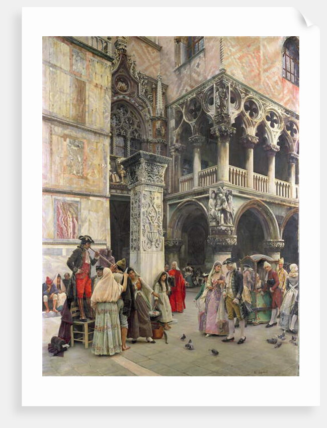 In the Piazzetta, Eighteenth Century, 1859-92 by William Logsdail