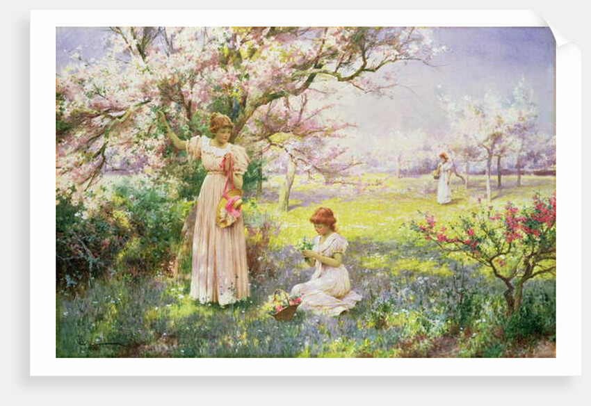 Spring: Picking Flowers, 1898 by Alfred Jr. Glendening