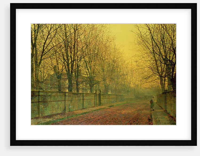 In the Golden Glow of Autumn, 1884 by John Atkinson Grimshaw