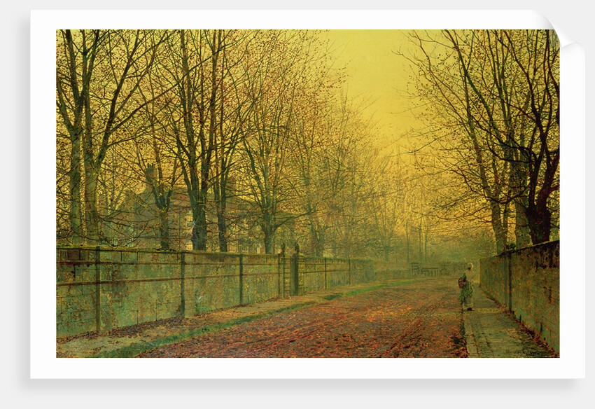 In the Golden Glow of Autumn, 1884 by John Atkinson Grimshaw