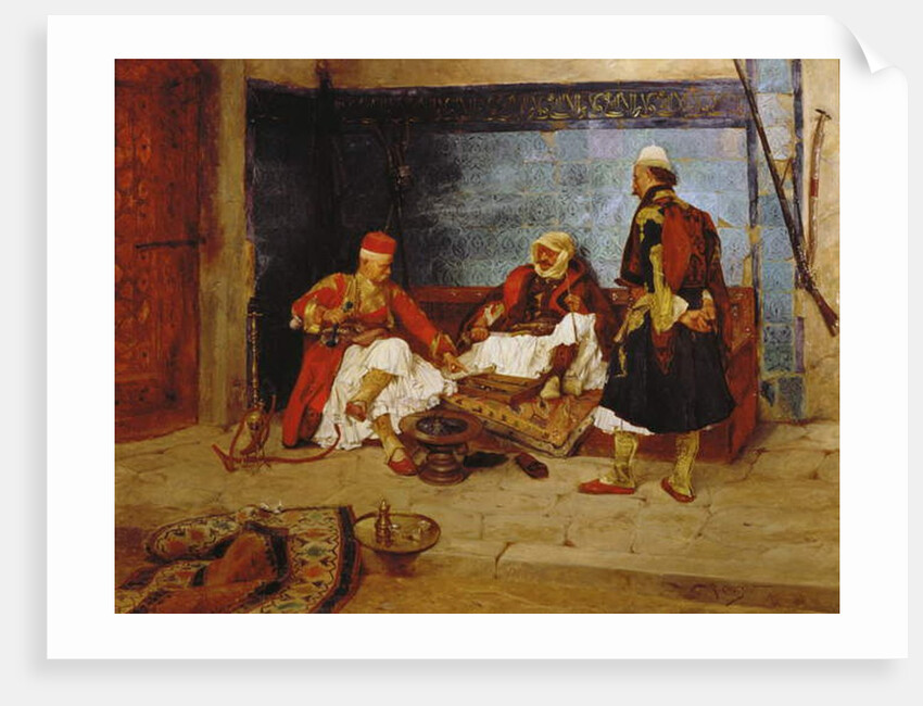 Backgammon, 1890 by Rudolf Otto Ritter von Ottenfeld