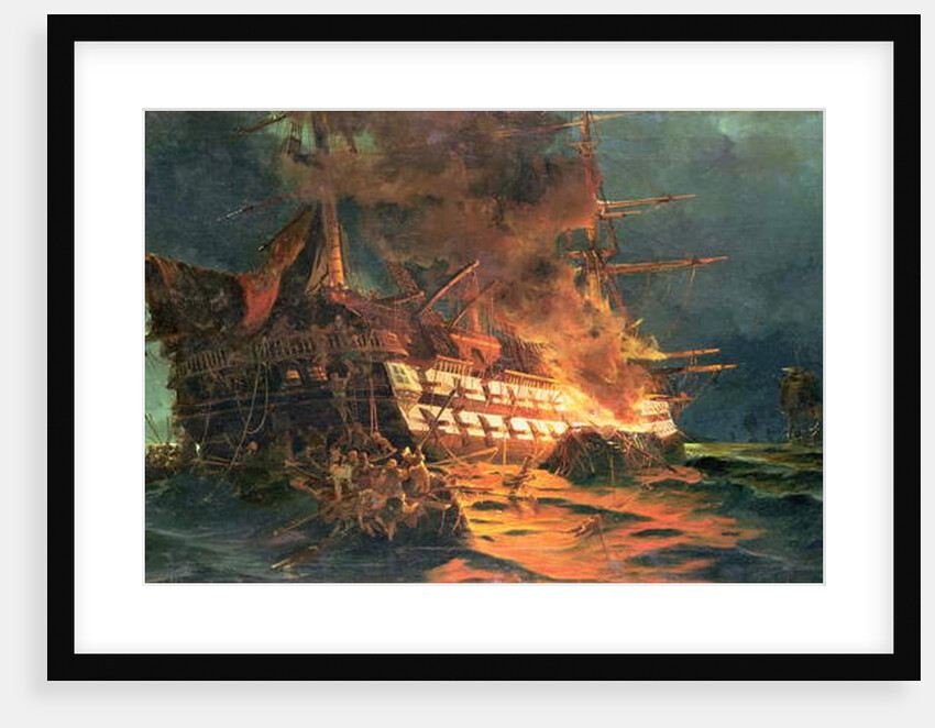 The Loss of the Ajax, Off Cape Janissary by Konstantinos or Constantin Bolanachi