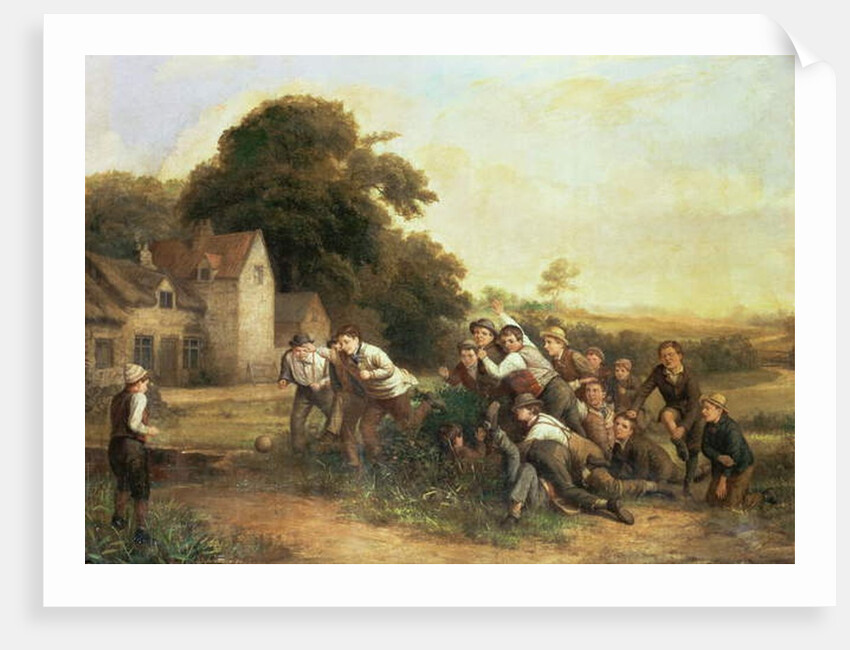 The Football Game by Thomas Webster