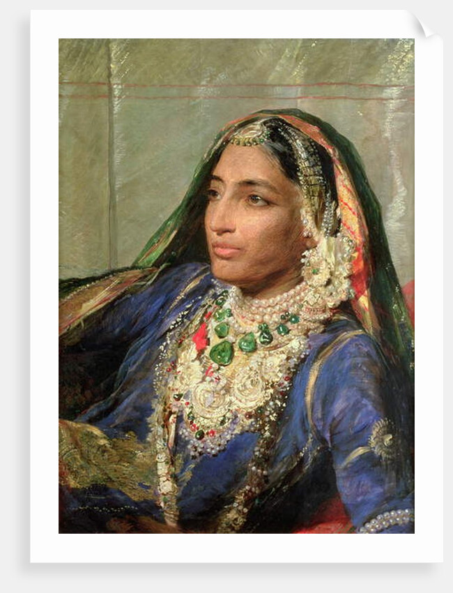 Portrait of Rani Jindan Singh, In An Indian Sari by George Richmond