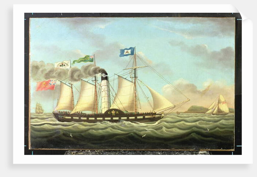 The Steam Packet 'Saint Patrick' On The Liverpool To Dublin Run, 1827 by Miles Walters