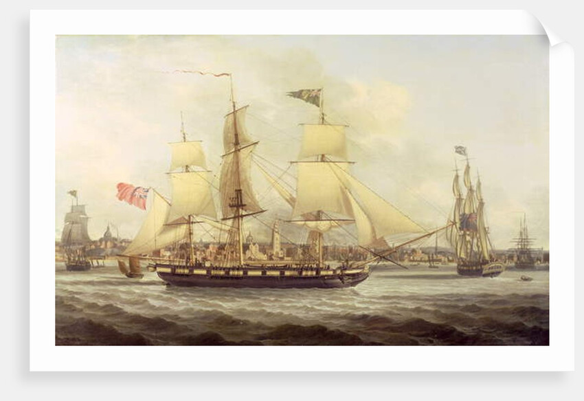 The Irish Packet in Two Positions Off Liverpool by Joseph Jenkinson