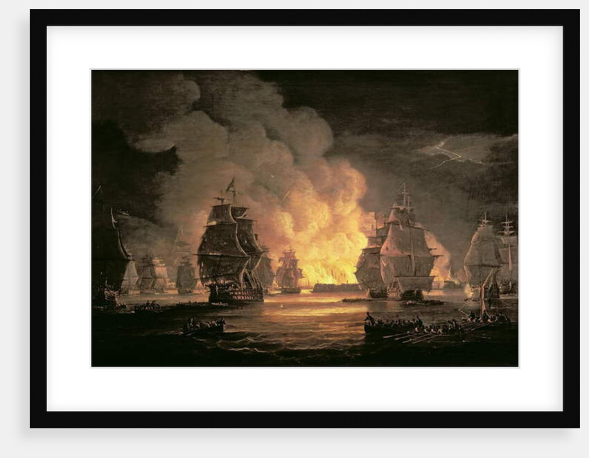 The Battle of Algiers, 27th August 1816, c.1825 by Thomas Luny